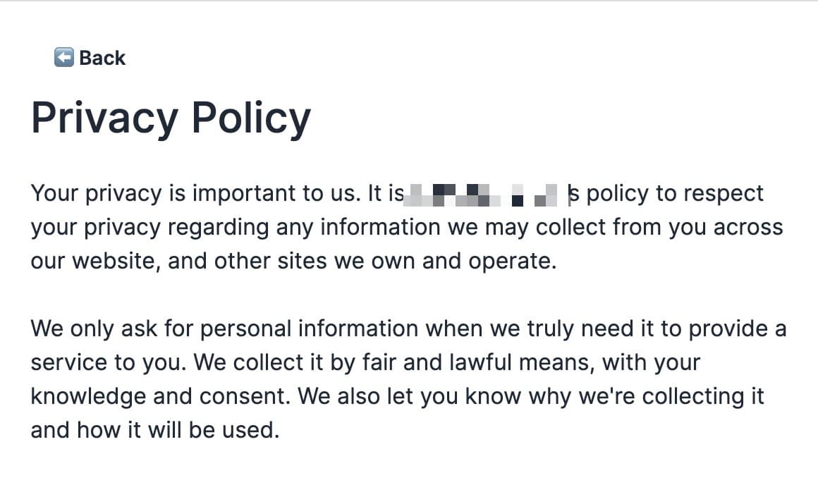 2. Boring Privacy policy & terms of services are needed when setting up oauth with Google, ads account, Stripe ✅…