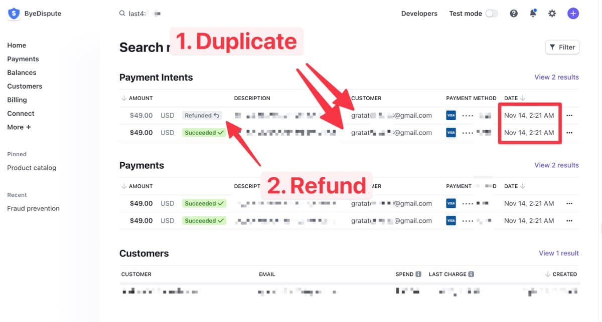 That's why I built ByeDispute.com 1. Customer made duplicate payments when I slept 2. ByeDispute detected &…