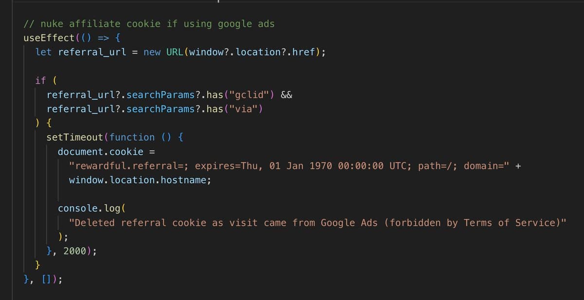 If you have an affiliate program... And your affiliates run ads against your branded keyword (like "ShipFast") Use this…