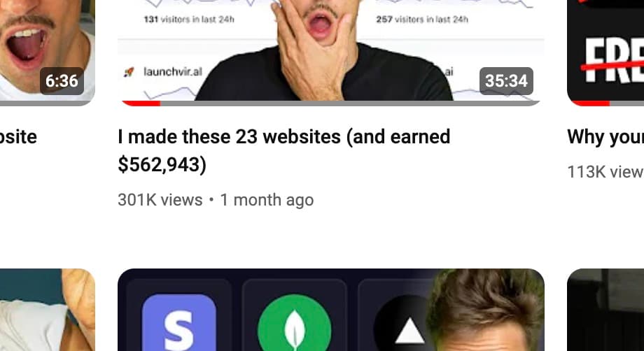 300,000 people watched a developer showing his portfolio. Probably nothing.