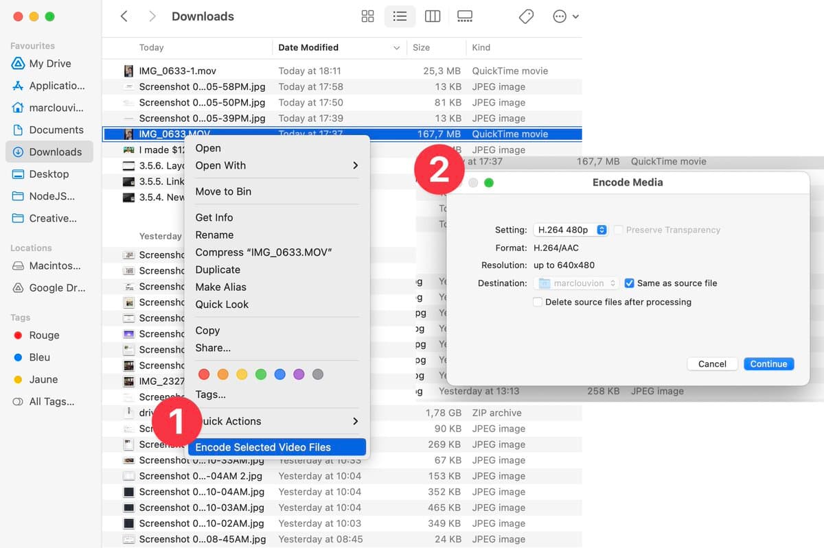 I feel like I just discovered how to breathe... macOS has a built-in feature to reduce video size 🤯 Sonoma 14.5