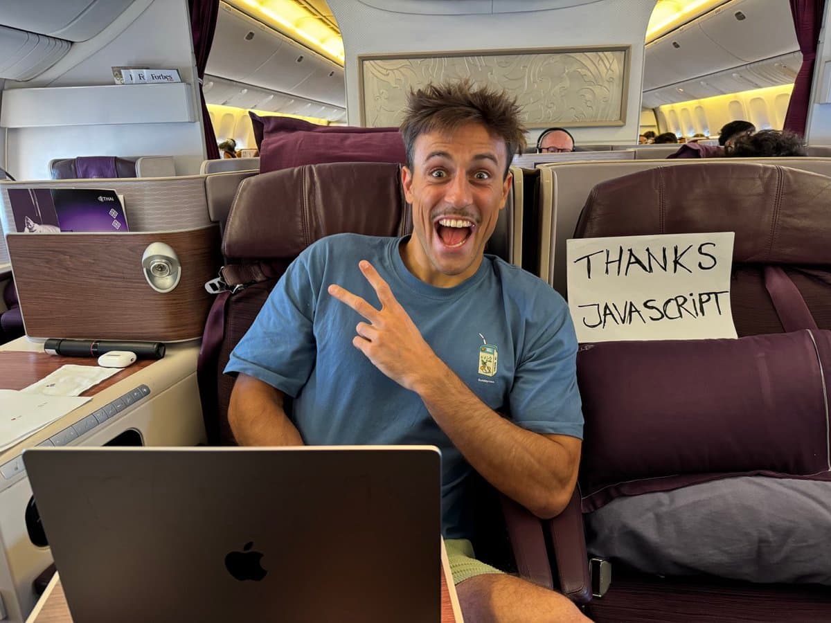 JavaScript paid for my business class seat