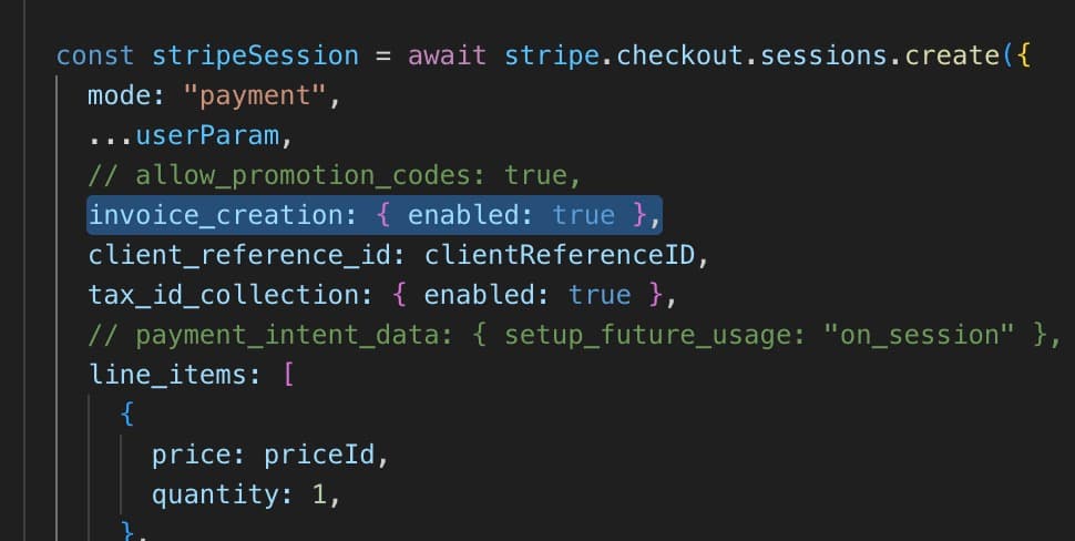 Stripe Checkouts cost me $1,600 because of invoice_creation