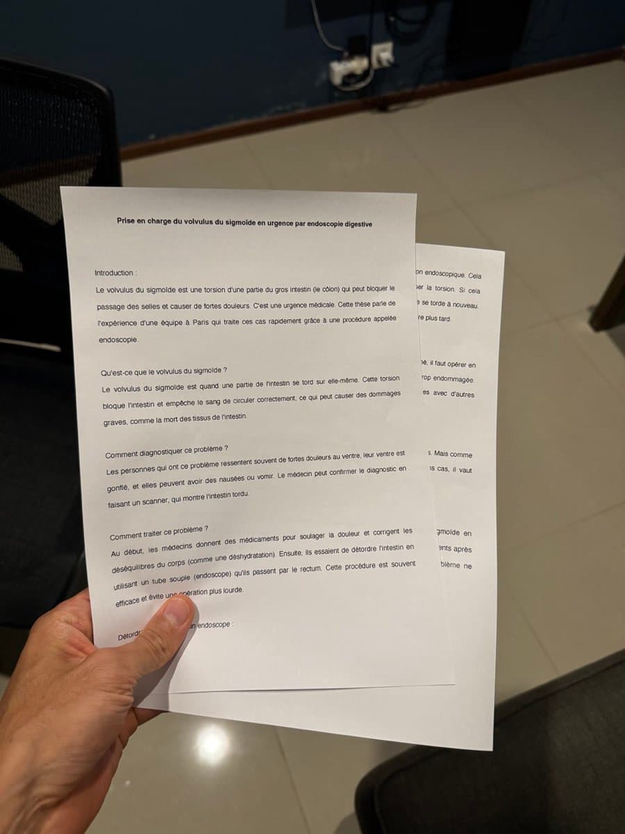 My sister is a doctor and just finished her thesis. It's very important for her, so I wanted to read it. But it's 60,000…