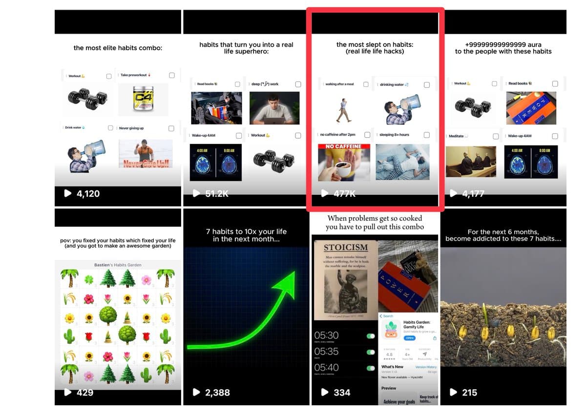 10 days ago @jackfriks told me he'd love to try UGC to promote my gamified habits tracker. He published 1 video/day on…