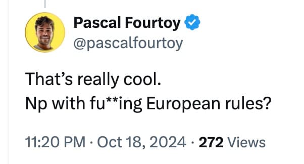 What's wrong Europe? I launch a new startup that uses cookies and there's an army of cookieless soy boys who think I'm a…