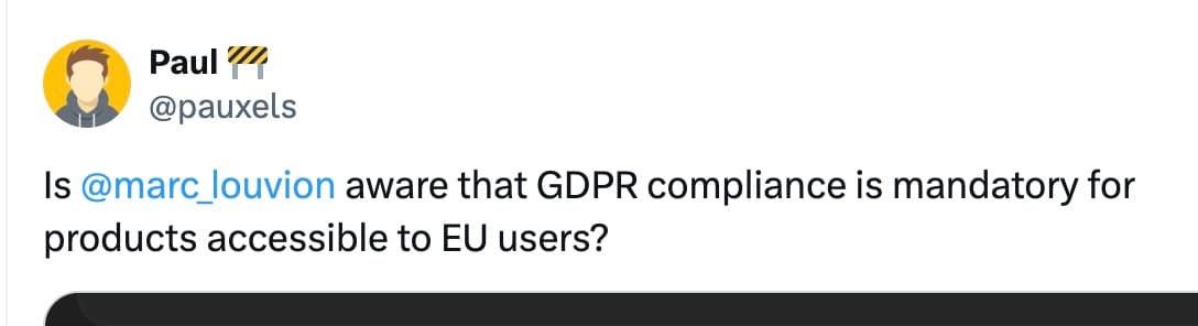 What's wrong Europe? I launch a new startup that uses cookies and there's an army of cookieless soy boys who think I'm a…