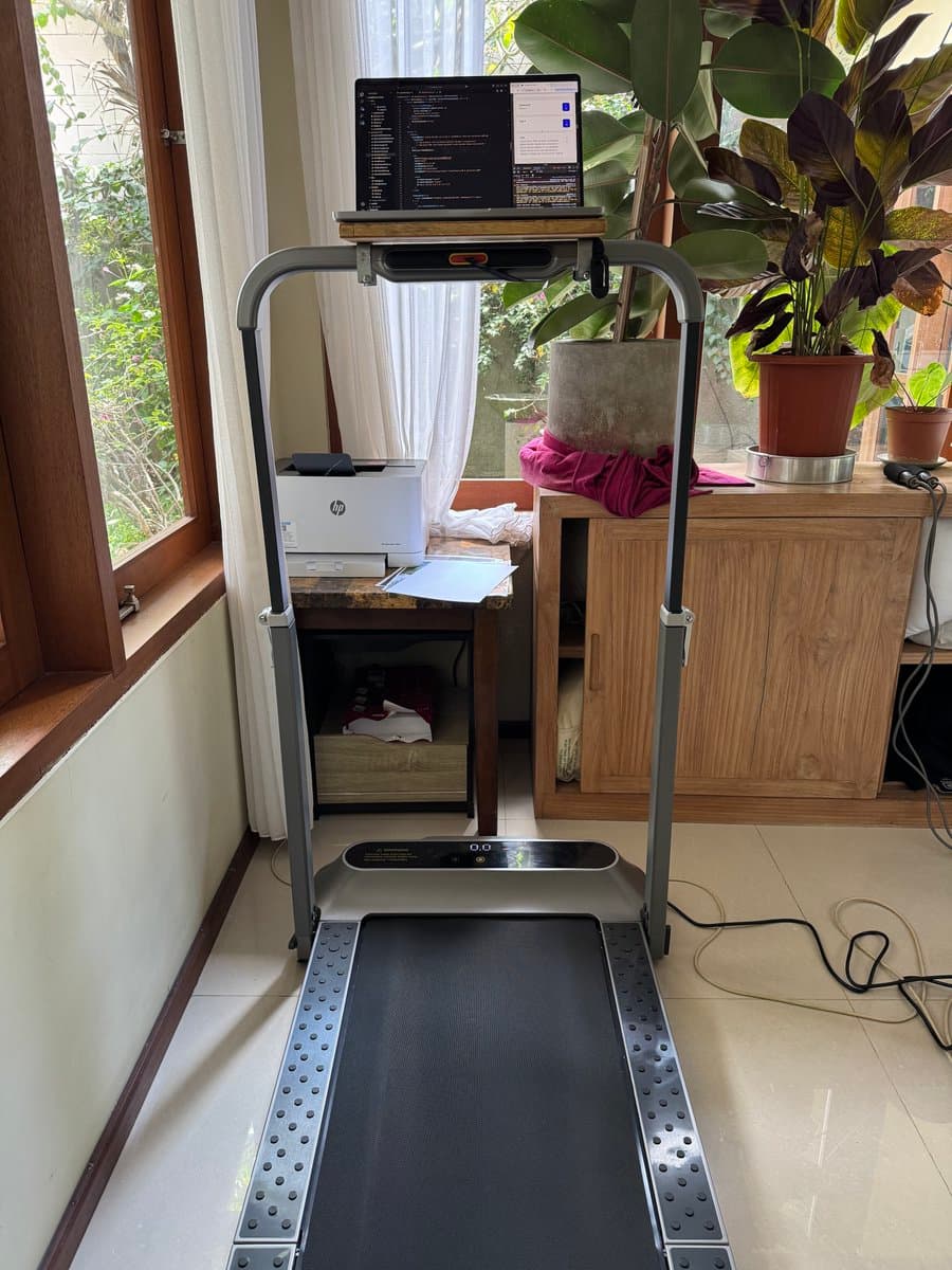My new desk so I get 10k daily steps