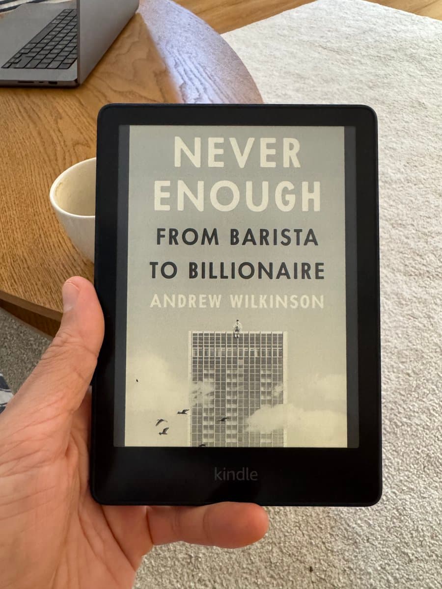 I just finished Never Enough by @awilkinson. It's the perfect reminder that entrepreneurship compounds. 10 years of hard…