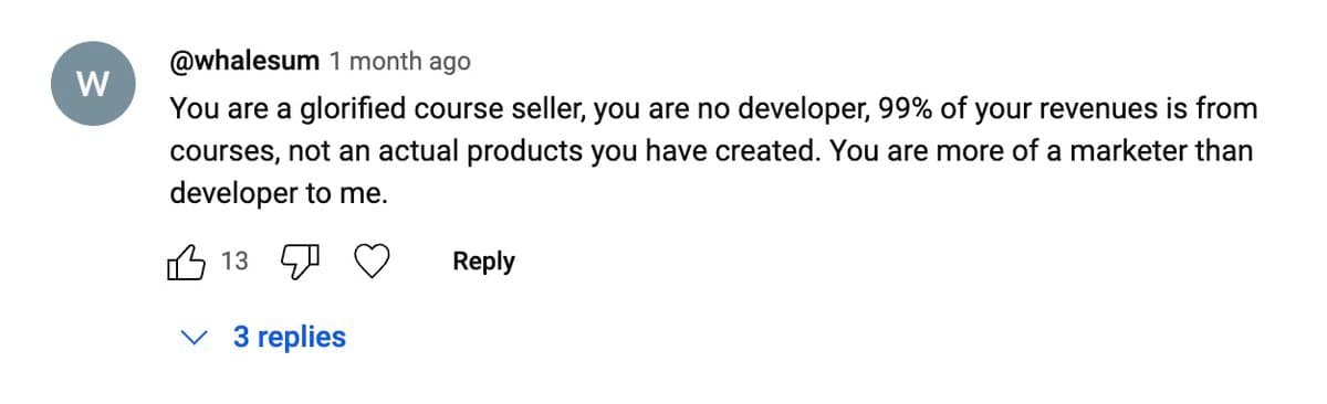 Unfiltered thoughts: - Comments like these make my head spin for hours - I think I don't work enough, but I work all day…