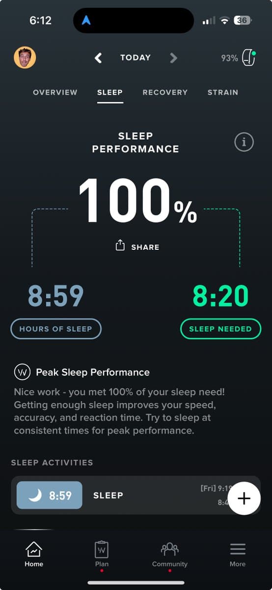 Sleep score flex is the new MRR flex
