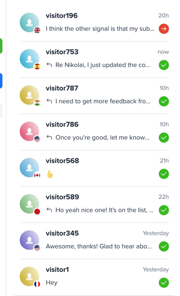 I just set up @crisp_im for my startup and I get 7x more requests than a typical email "support" button. This is gold if…
