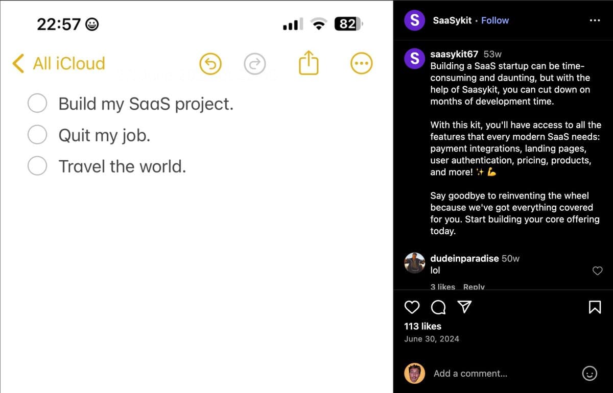Someone copied my Instagram ad word for word. That’s exactly what you should do. Ads you see on the internet are proven…