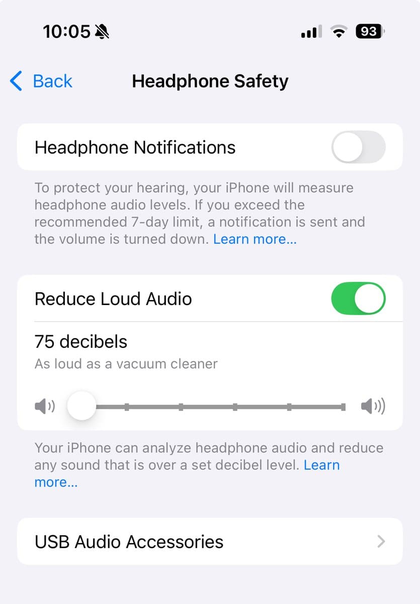 AirPods' sound level can go up to 110 dB, which is really bad for your hearing. 1. Go to Settings 2. Search "headphone…
