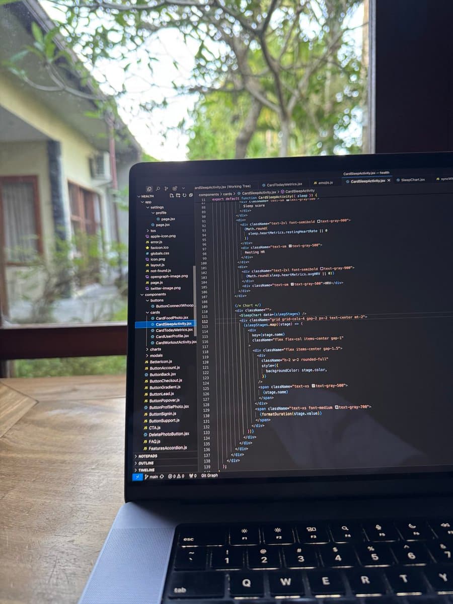 I’m back at the startup office in Bali ☀️🌴 On the list: 💪 Daily gym or surf 📈 Launch DataFast 🧬 Big update on BioAge…