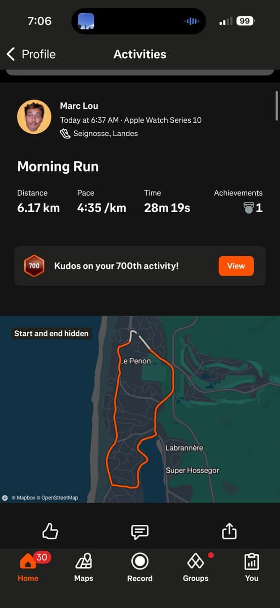 Day 2: I struggled to wake up because my body isn’t excited to go for a run at 6:30am (yet). But damn it feels good…