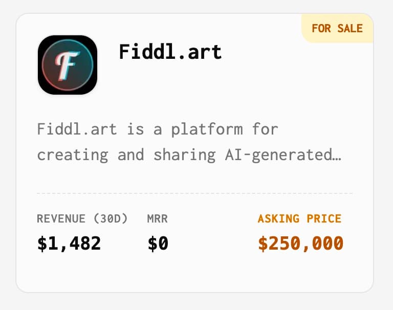 I built a marketplace to buy/sell startups: π Founders list startups with open metrics π Buyers make private offers π€β¦