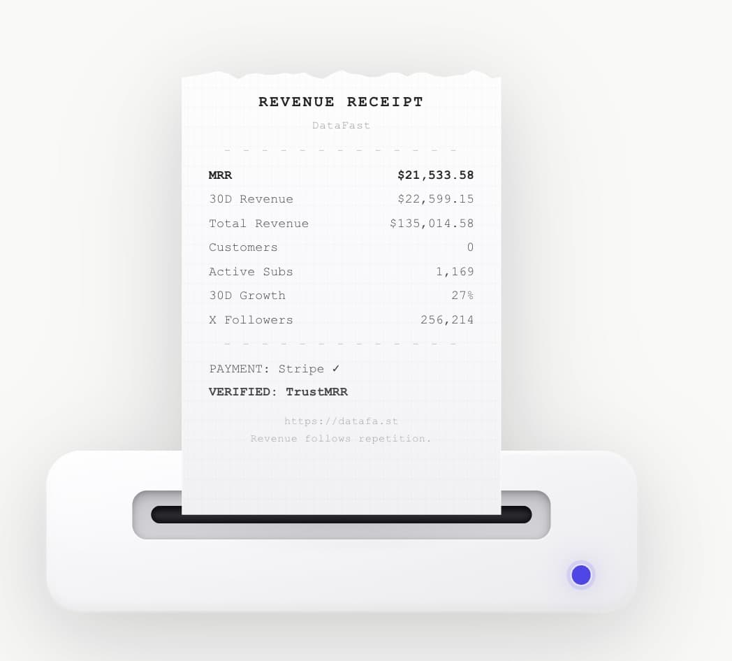 MRR receipt