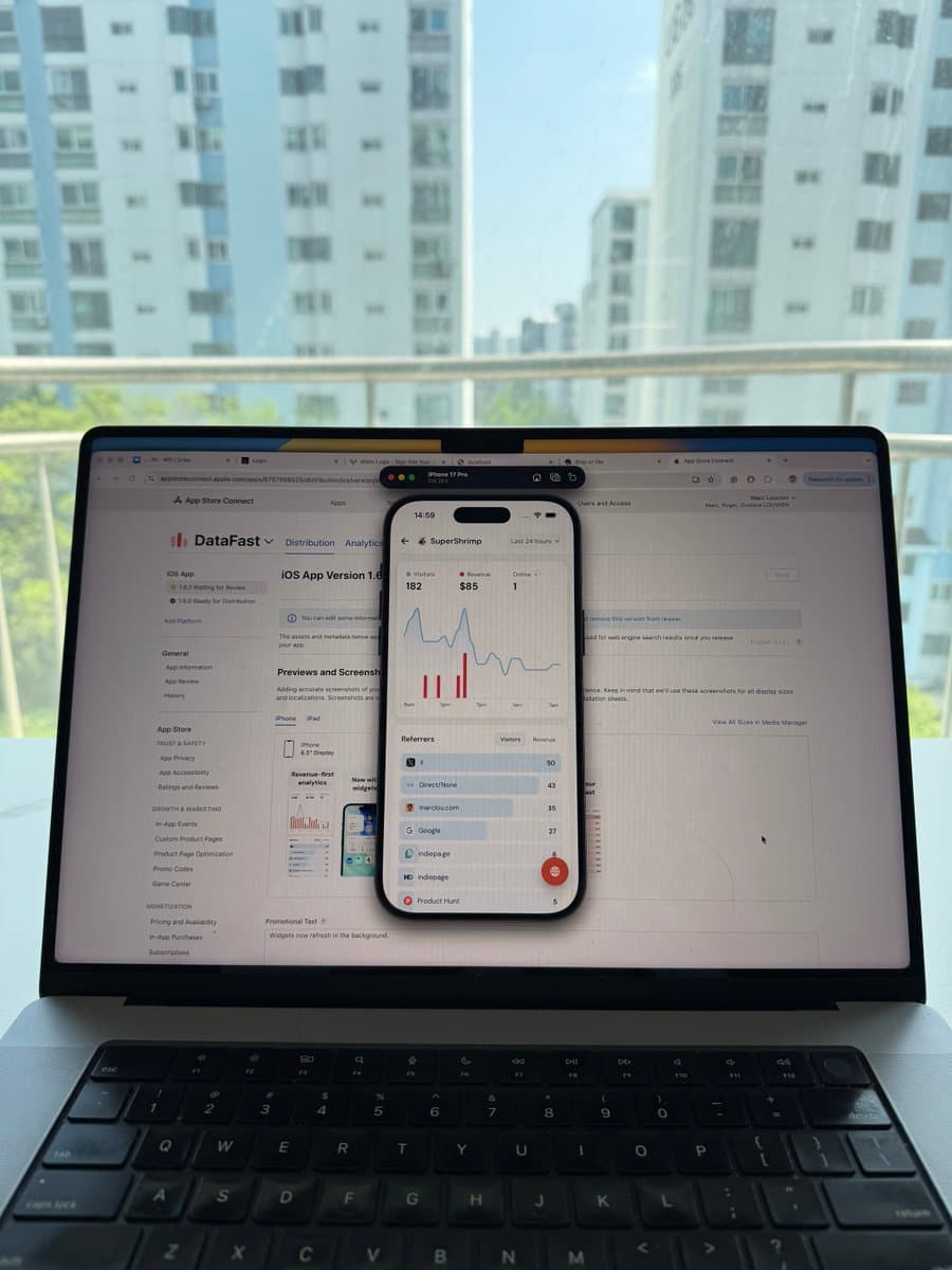 The startup office is now in Korea 🇰🇷 I'll be there for a few weeks, and this is what I'm working on: ✔️ DataFast…