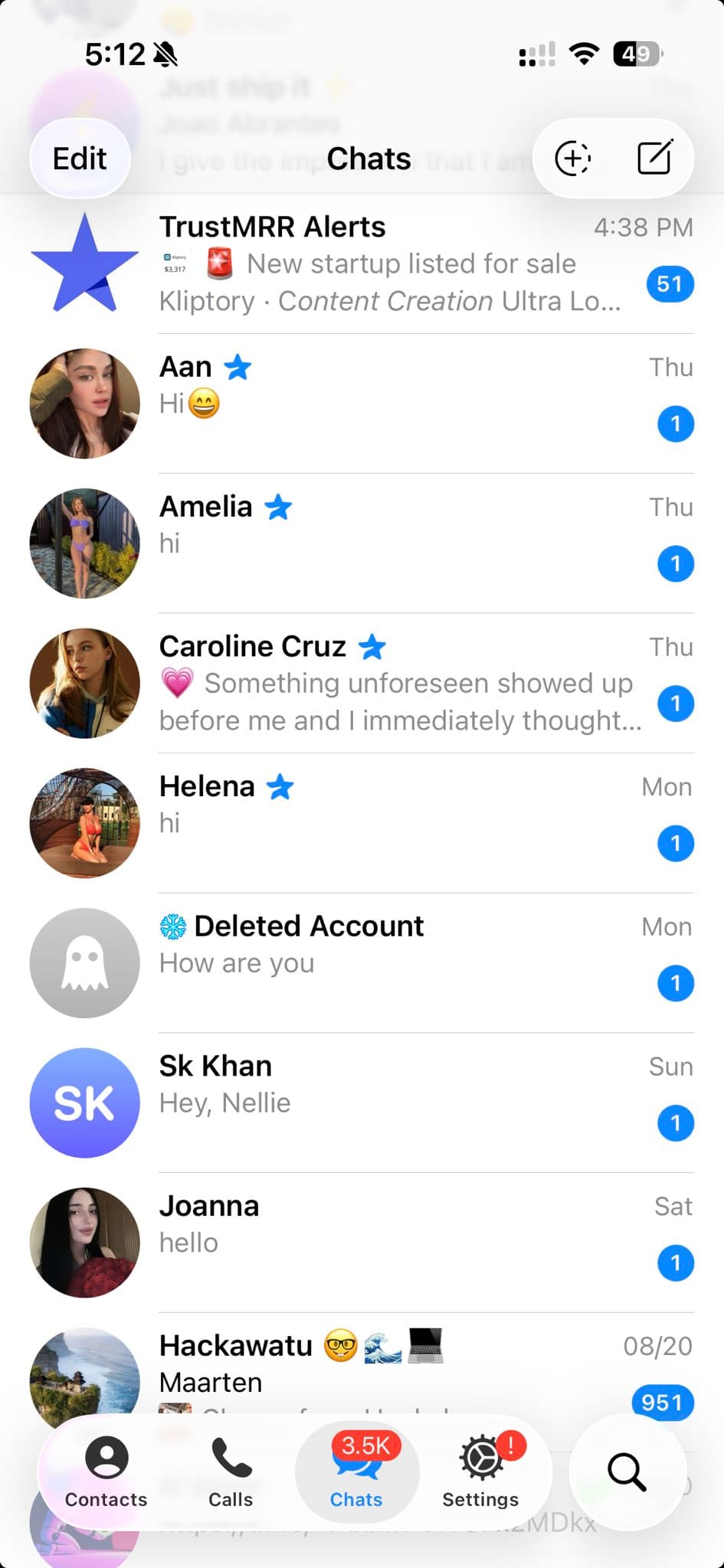 Telegram is full of spam, girls, and startup alerts