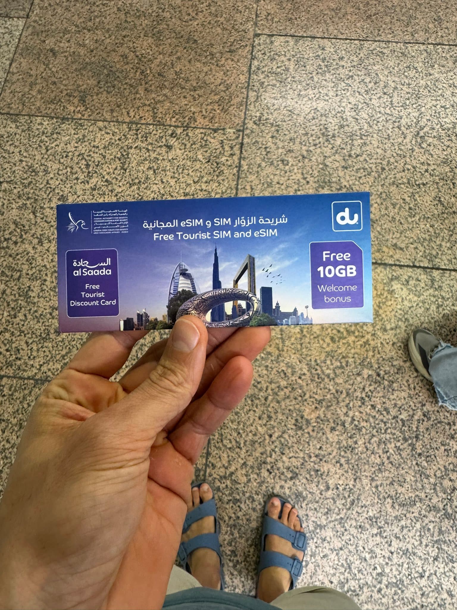 I landed in Dubai and got free 10GB